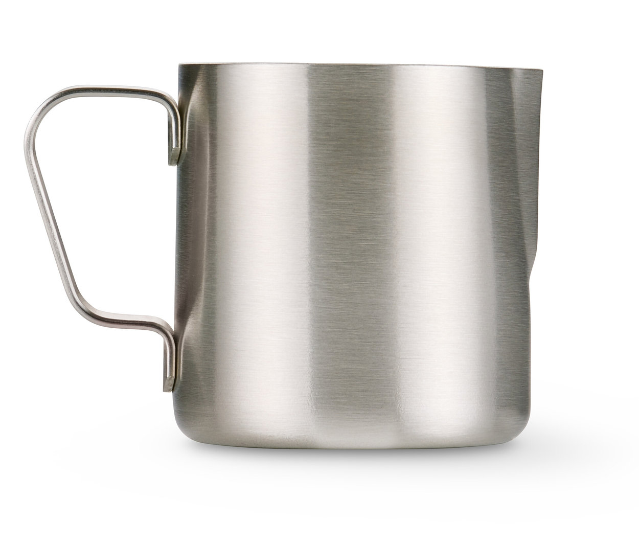 Pichet à expresso en inox de 80 ml.