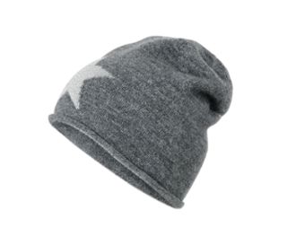 Beanie en maille fine avec étoile scintillante