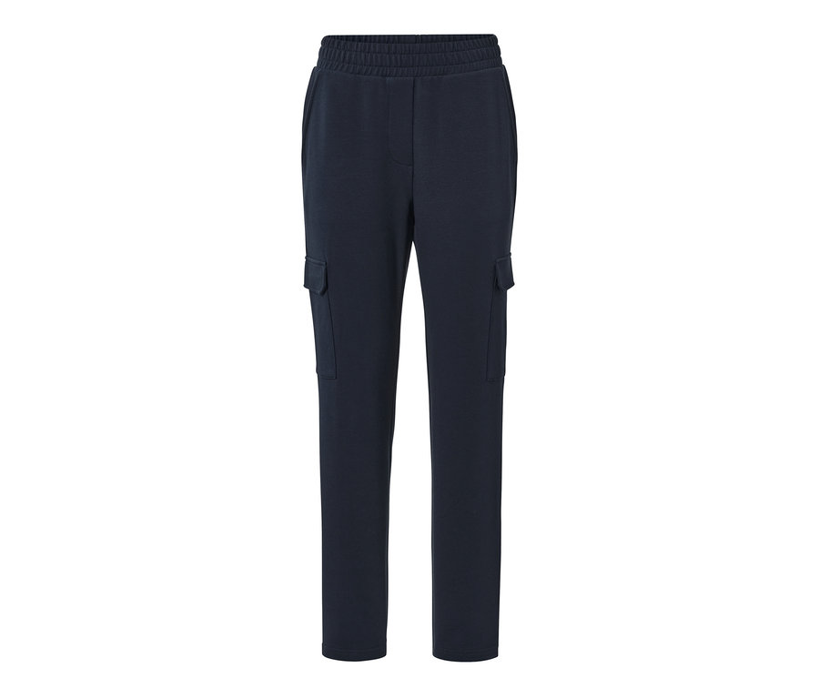 Pantalon de jogging bleu foncé à poches cargo.
