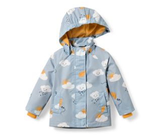 Bleu clair à imprimé intégral multicolore