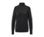 Pull à col roulé en maille fine noir.