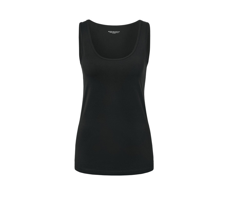 Débardeur noir. 2 tops, noir et blanc.