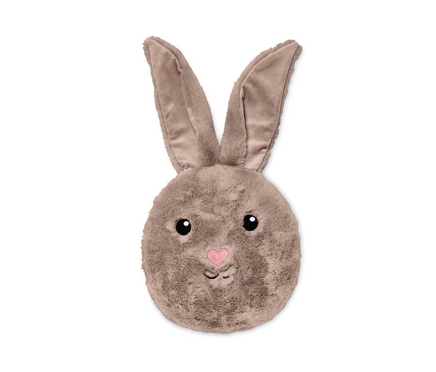 Coussin en peluche petit lapin.