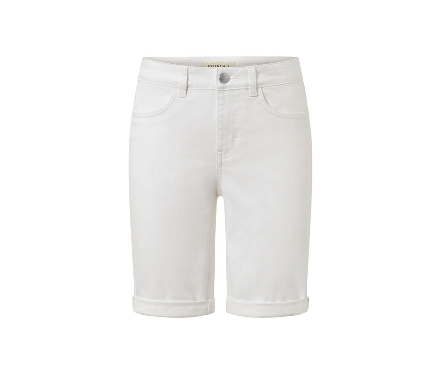 Short denim - Fit Lea blanc.