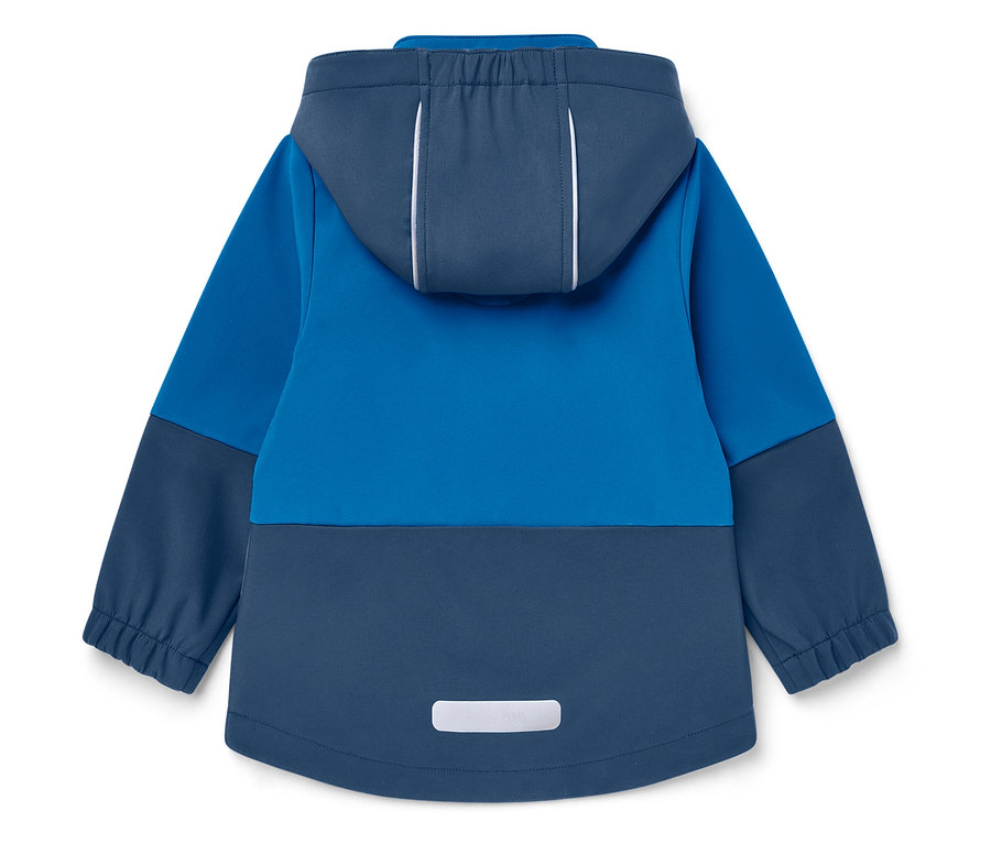 Veste bleu-bleu foncé à capuche vue de dos.