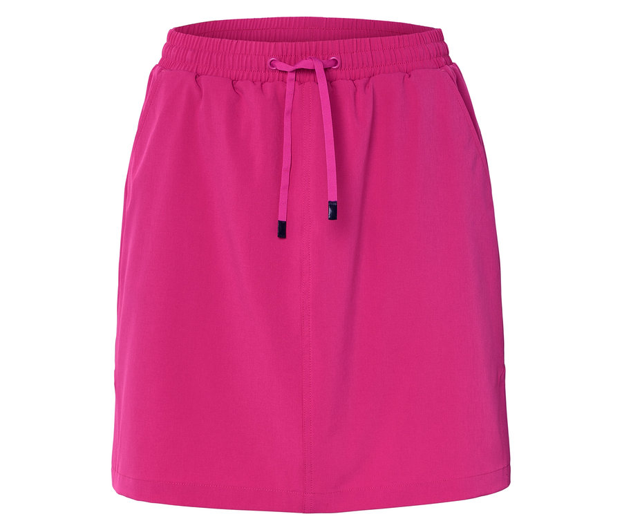 Jupe rose avec cordon de serrage.