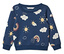 Sweatshirt pour enfant avec intérieur gratté, bleu foncé