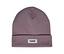 Bonnet tricoté hummel® « HMLJR Knit Beanie », violet. Bonnet tricoté violet avec bord replié et étiquette logo hummel® blanche.