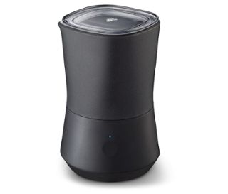 Base et récipient (extérieur) : noir<br>Récipient (intérieur) : inox<br>Couvercle : transparent