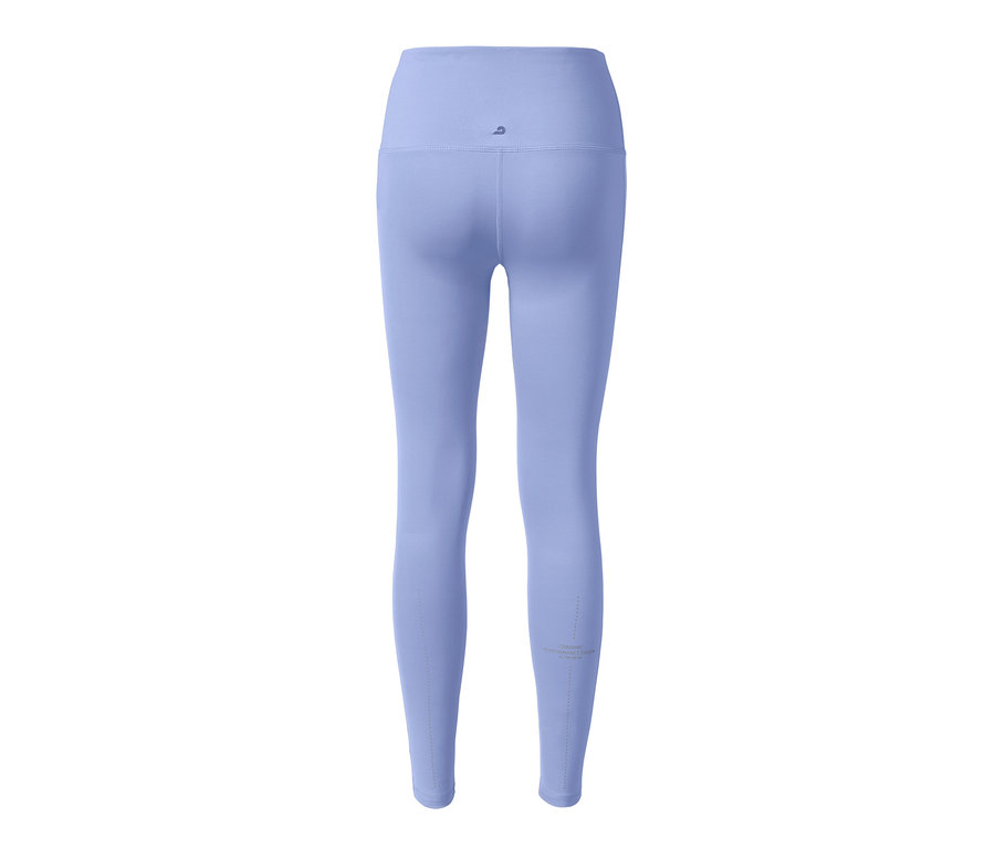 Legging de sport violet vu de dos.
