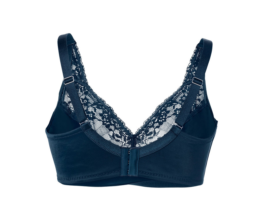 Vue détaillée de l'arrière d'un soutien-gorge doux.