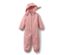 Combinaison softshell pour enfant, gouttes roses - Rose avec des gouttes blanches