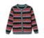 Veste en tricot rayée pour tout-petit avec boutons et poches.