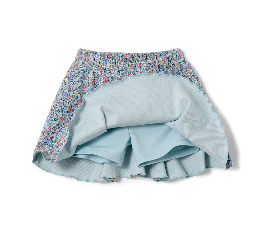 Jupe pour enfant avec pantalon à motif floral.