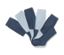 5 collants en coton, bleu - 2 x bleu clair, 3 x bleu moyen