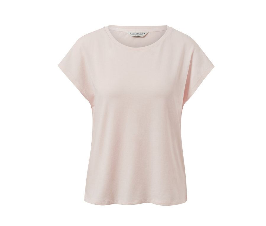 T-shirt de sport blanc cassé.