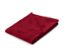 Nappe jacquard pliée, 160 x 220 cm, rouge.