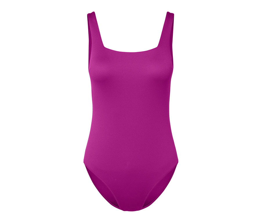 Maillot de bain à surface structurée.