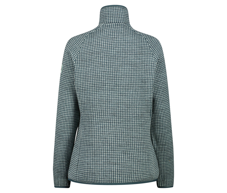 Vue arrière d'un sweat-shirt à motif pied-de-poule.