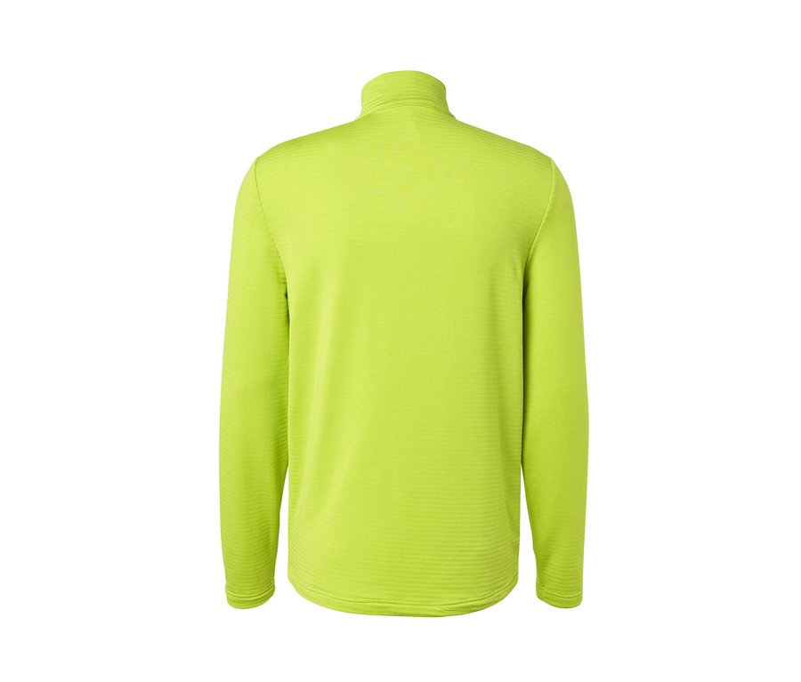 Vue arrière d'une chemise fonctionnelle outdoor citron vert.