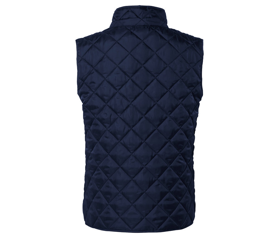 Gilet matelassé bleu marine.