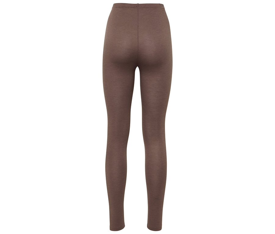 Vue arrière d'un legging marron.