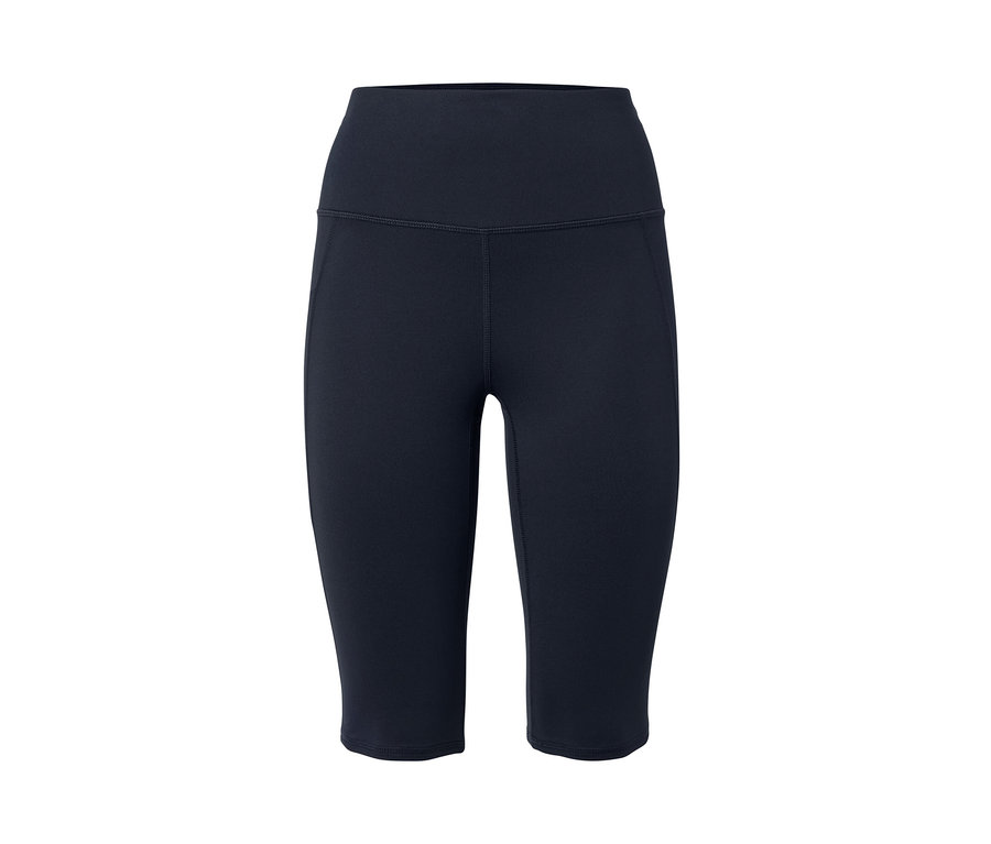 Cycliste de sport bleu foncé.