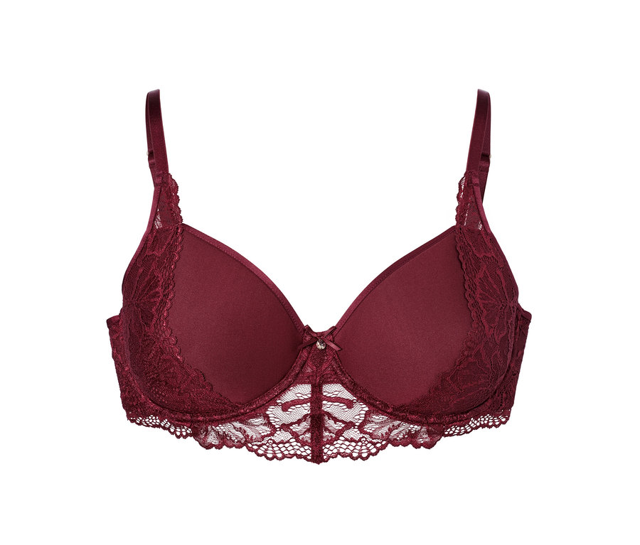 Soutien-gorge Spacer bordeaux avec dentelle.
