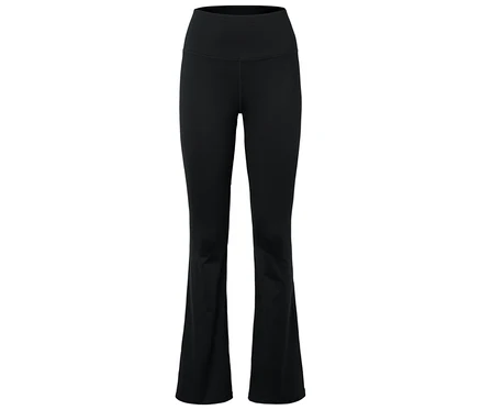Leggings noirs évasés.