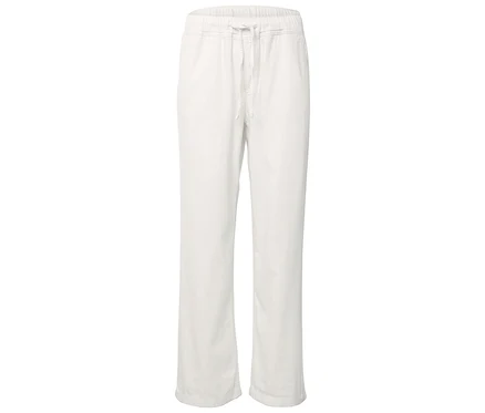 Pantalon blanc avec cordon de serrage à la taille.