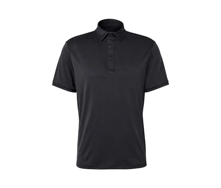 Polo fonctionnel anthracite à manches courtes.
