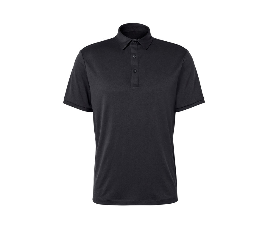 Polo fonctionnel anthracite à manches courtes.