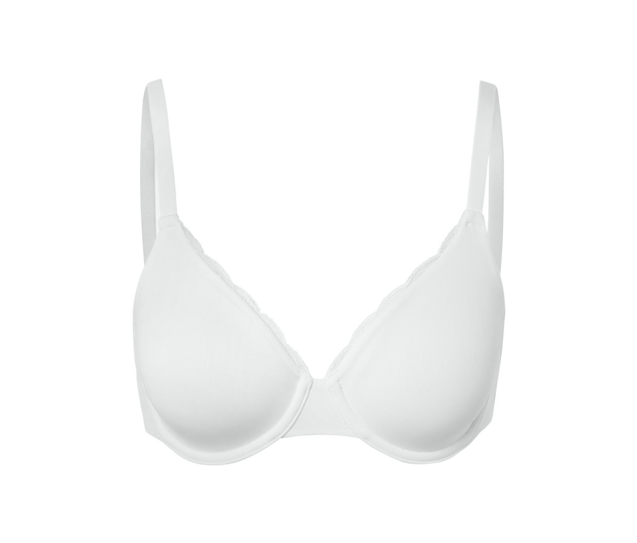 Soutien-gorge à armatures blanc.