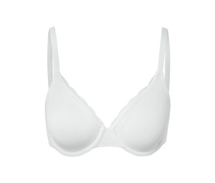 Soutien-gorge à armatures blanc.