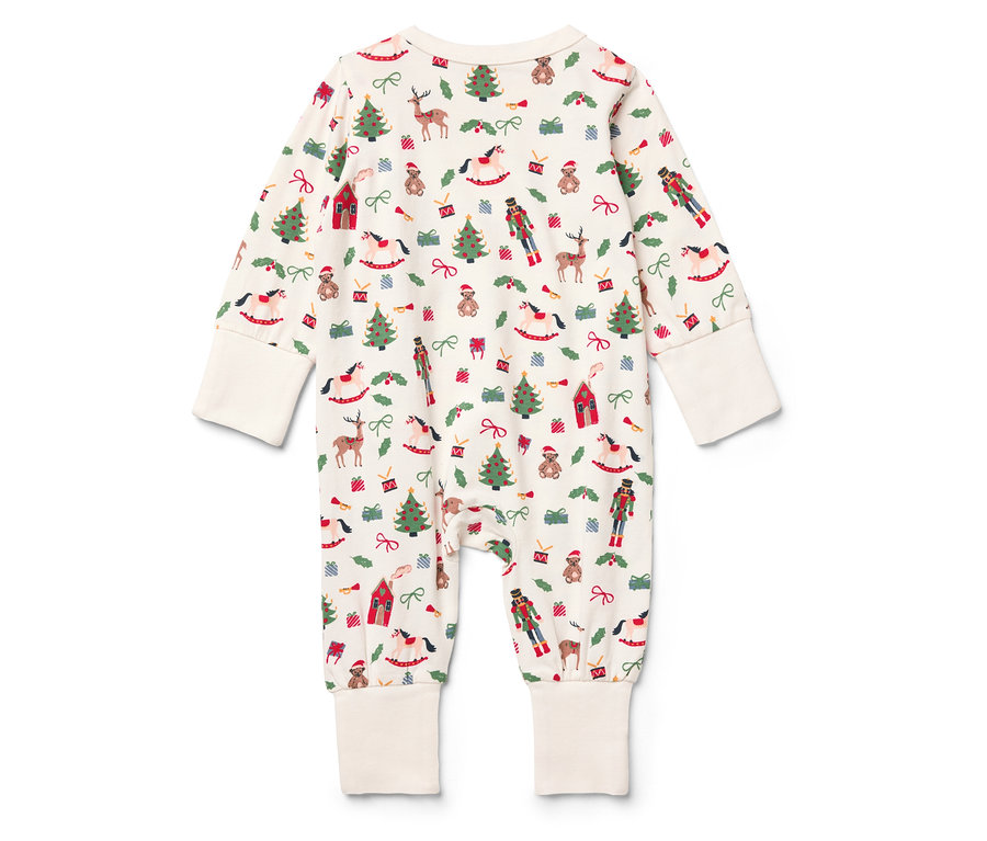 Pyjama une-pièce pour bébé avec motif de Noël.