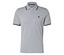 Polo en piqué, gris chiné