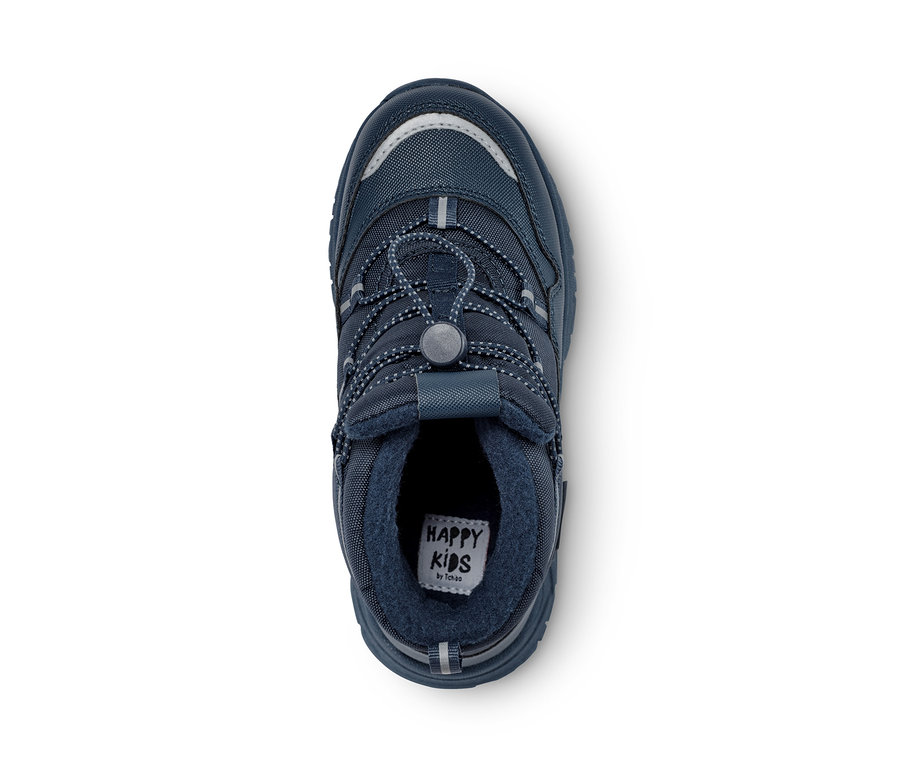 Bottes thermiques bleu foncé.