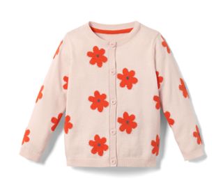 Rose avec motif floral orange
