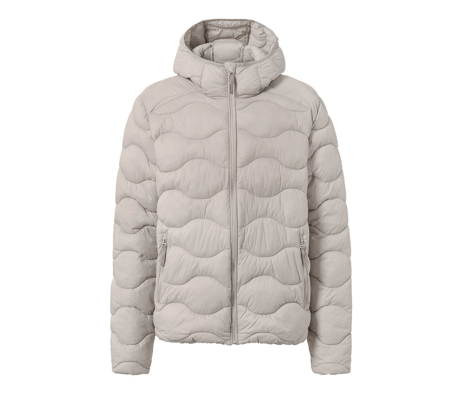 Veste matelassée beige.