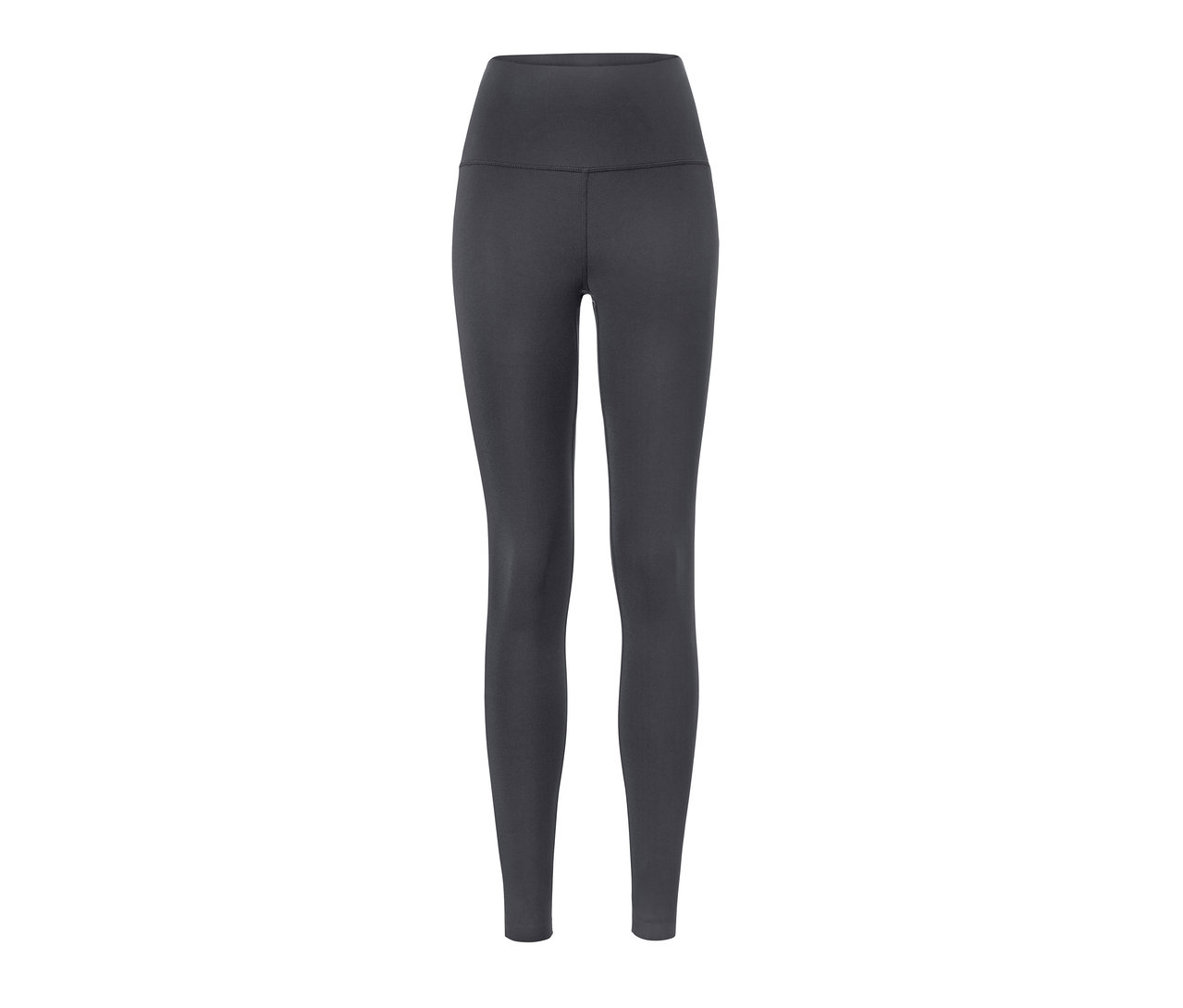 Collant de sport noir avec empiècement moulant.