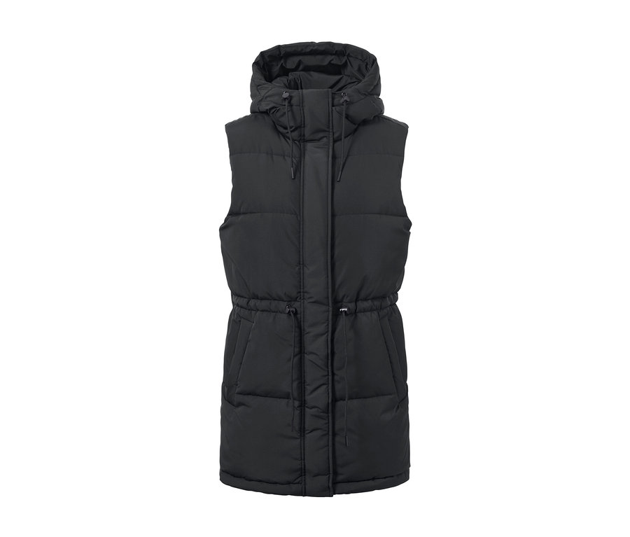 Gilet matelassé à capuche.