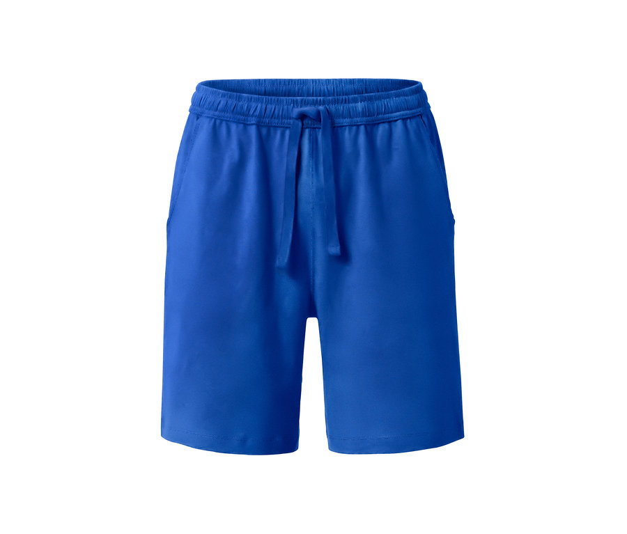 Short relax bleu avec cordon de serrage.
