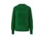 Pull en maille vert.