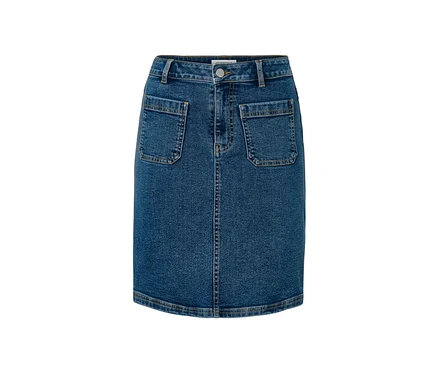 Jupe en jean bleue.