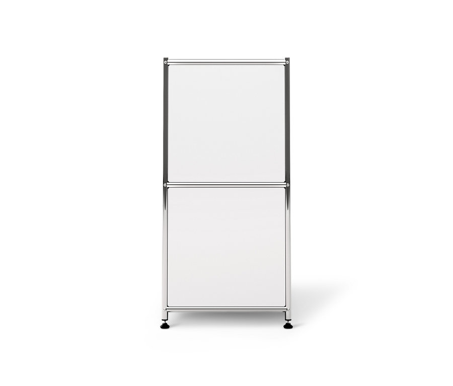 Buffet en métal blanc « CN3 » à 4 abattants.