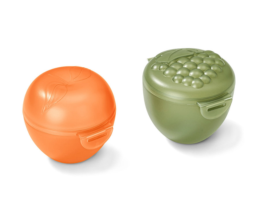 Un set de boîtes pour pommes et raisins.