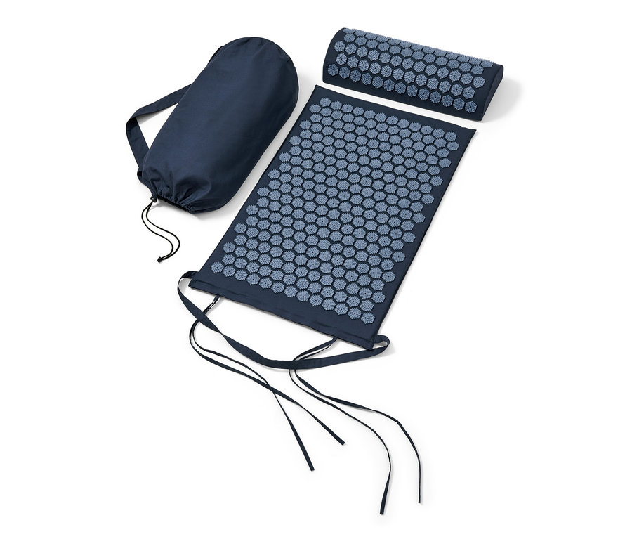 Tapis d’acupression, oreiller et sac de transport.
