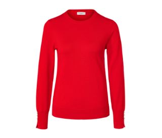 Pull en maille fine, rouge