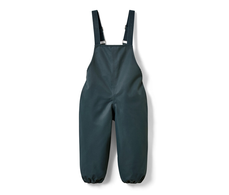 Un pantalon imperméable pour tout-petit sur fond blanc.