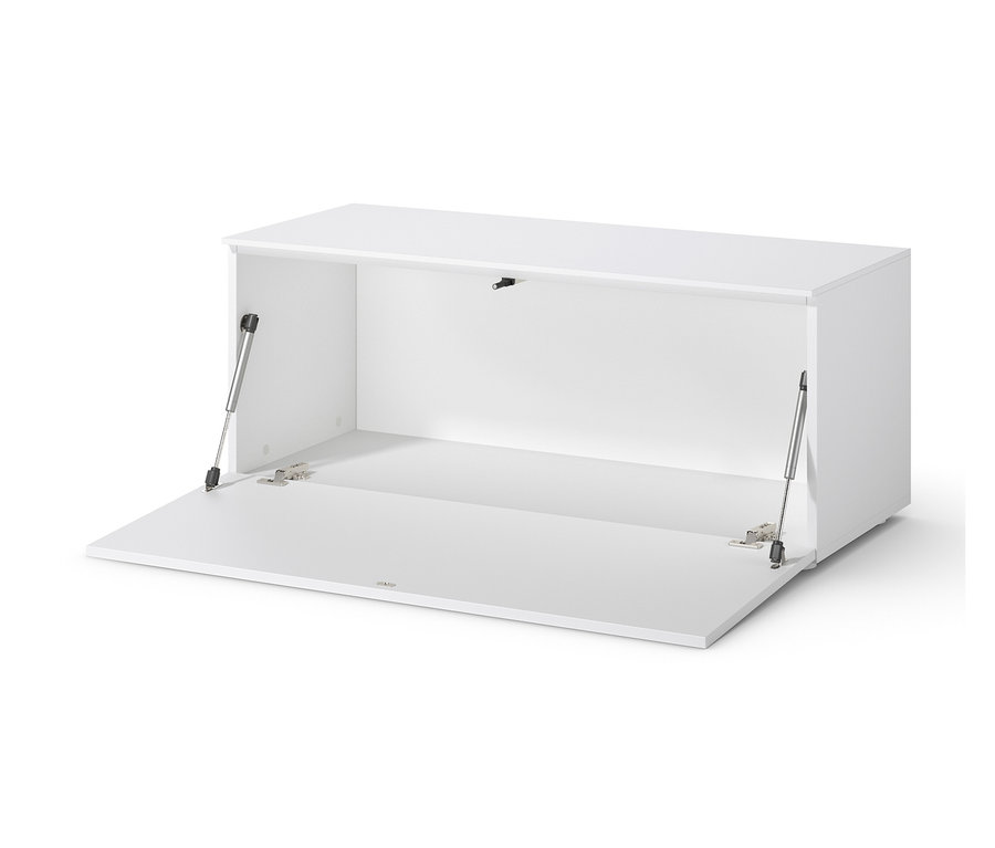 Banc blanc ouvert, env. 100 cm.